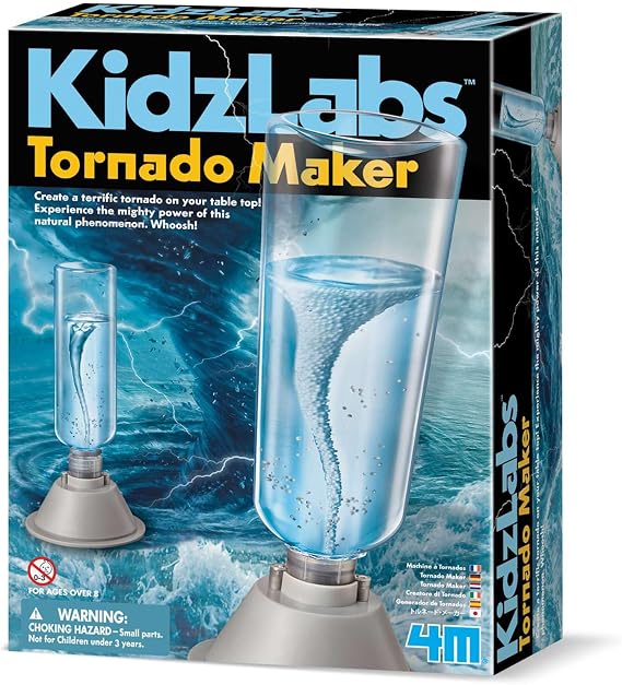 Rhode Island Novelty 4M KidzLabs Tornado Maker Kit - STEM, Science Lab