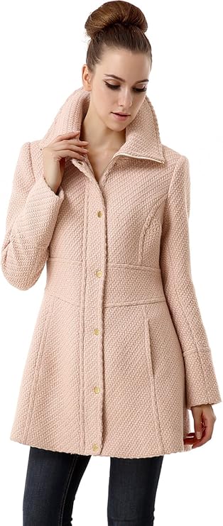 BGSD Women Lorelei Boucle Wool Blend Walking Coat
