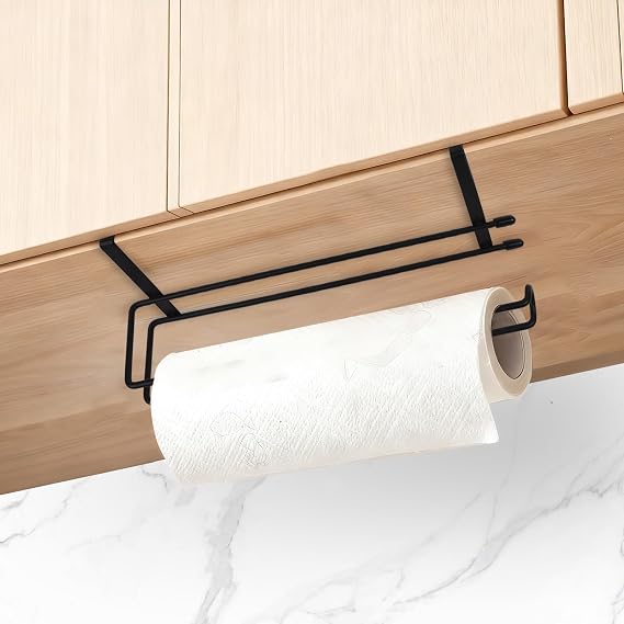 Kitchen Roll Holder under Cabinet, 10 inches Paper Towel Roll Holder, 304 Stainless Steel Kitchen Towel Holder, No Drilling Paper Roll for Home, Kitchen, Bathroom