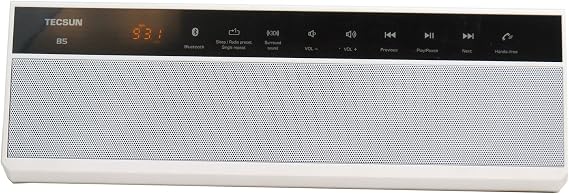 Tecsun B5 Wireless Bluetooth Speaker with Digtial Radio and MP3 Player - White