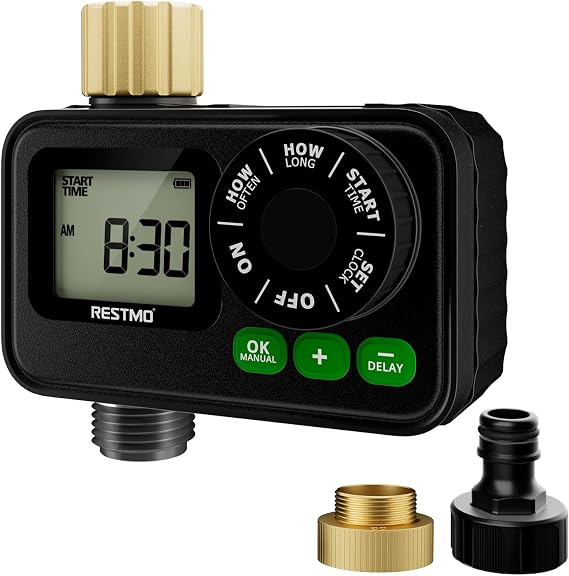 RESTMO Irrigation Timer Hose Timer for Outdoor Hose Faucet