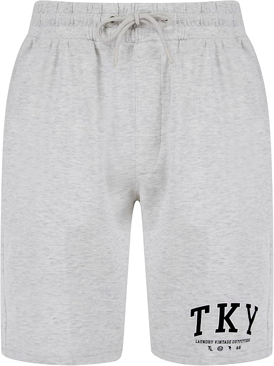 Tokyo Laundry Men's 'Refract' Motif Brushback Fleece Jogger Shorts
