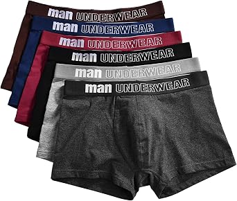 IYUNYI Men's Comfortable Cotton Classics Multipack Boxer Briefs