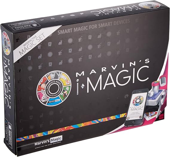 Marvin's iMagic Interactive Box of Tricks Set - Amazing Smart Magic Set for Smart Phones and Smart devices (compatible with Apple & Android devices) Professional Magic made easy