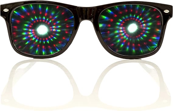 Spiral Diffraction Glasses - for Raves, Festivals and More