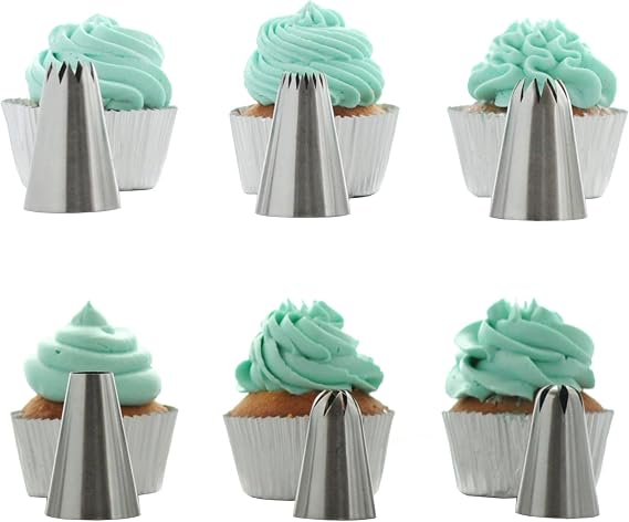 Piping Tips Large Icing Tips Cake Decorating Large Piping Tips Set Cupcake Frosting Piping Kit Extra Large Size In Set.