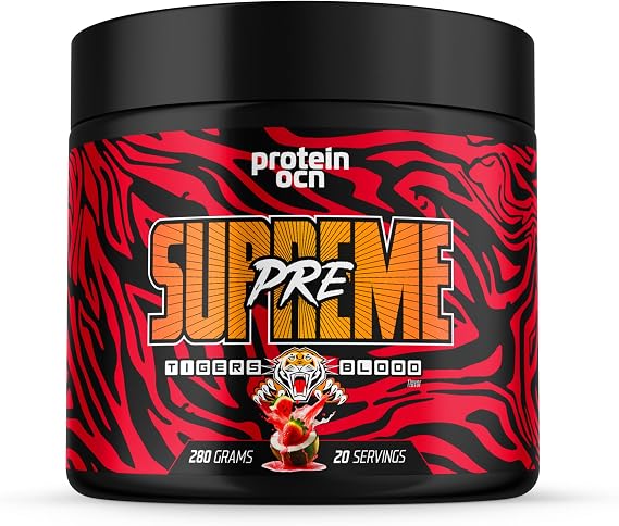 Proteinocean Preworkout Supreme Tigers Blood 280g 20 Servis