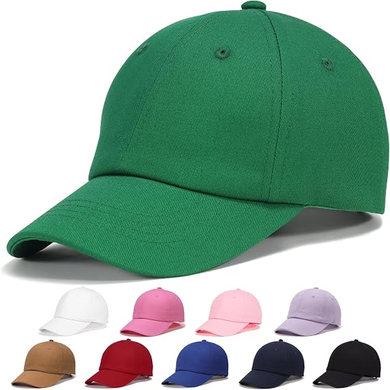 WILLPORT Kids Adjustable Cotton Baseball Cap,2-9Y