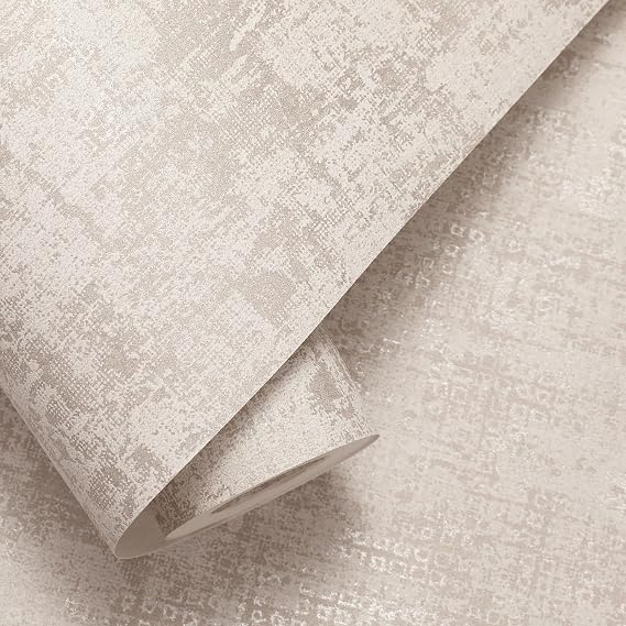 Trafagala Beige Brown Mix Plain Wallpaper Metallic Detailing Concrete Effect Wall Paper Roll No Match Wallpaper for Adults Kids Bedroom Living Room Hallway and Stairs