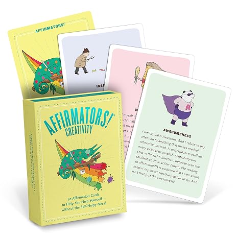 Affirmators! Creativity: 50 Affirmation Cards Deck: 50 Affirmation Cards to Help You Help Yourself - Without the Self-Helpy-Ness!