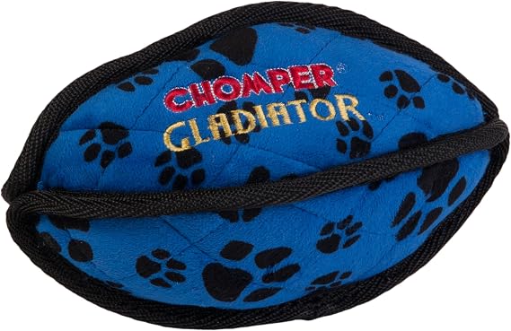 Boss Pet Chomper Gladiator Tuff Football Toy for Pets, Assorted Colors