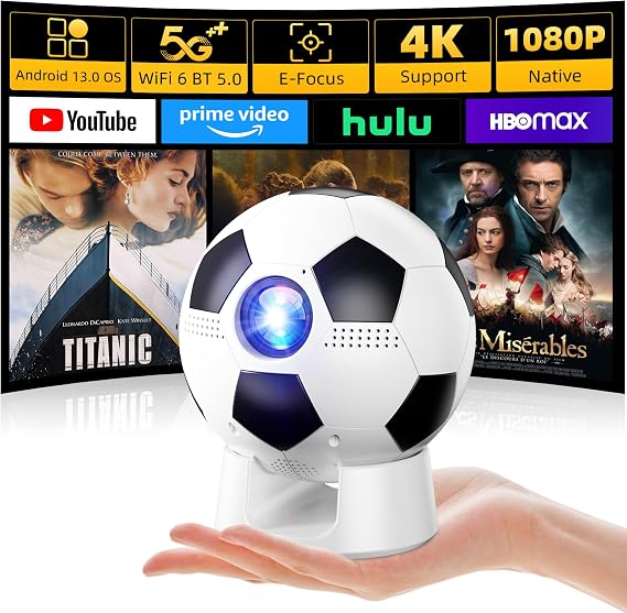 Mini Projector with 4K Support