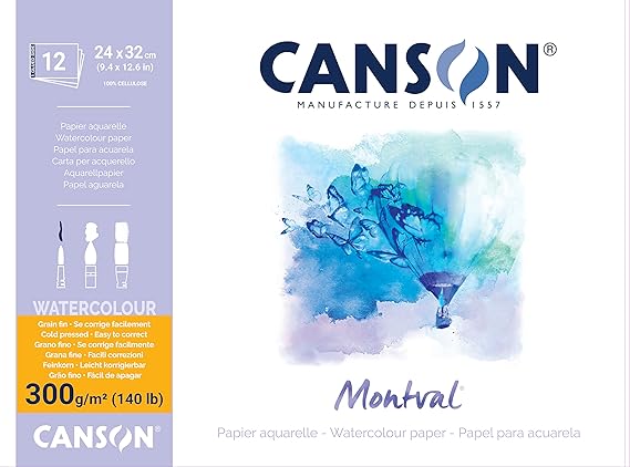 Canson Pad Canmontv 12S 24X32 300G Suluboya Blokları
