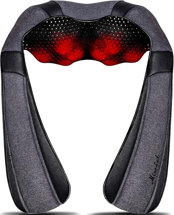 Mirakel Heat Neck Massager for Pain Relief Deep Tissue - Gift for Women Men
