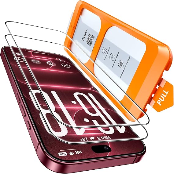 TOCOL for iPhone 18 Pro Max Screen Protector, Easy Installation