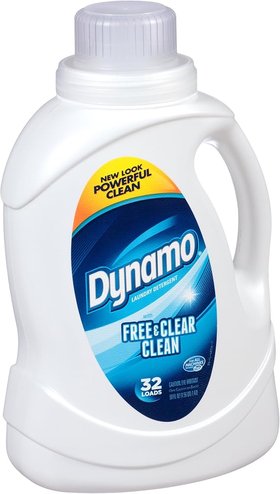 Dynamo Free & Clear Clean Liquid Laundry Detergent (50oz)