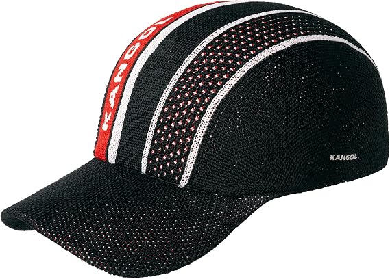 Kangol Tropic Game Stripe Spacecap Baseball Cap Black XL