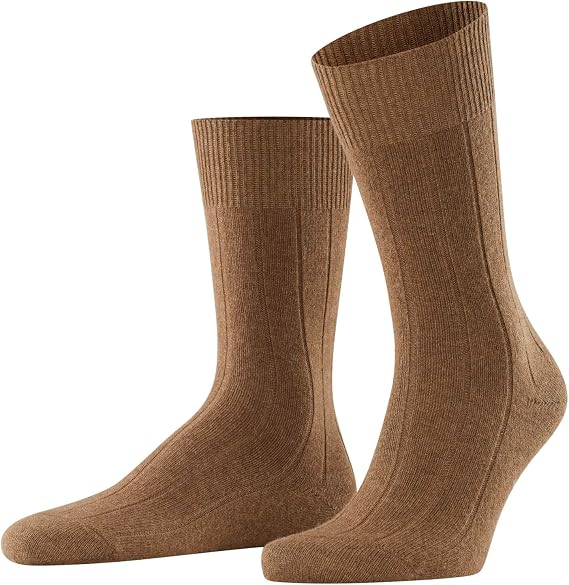 FALKE Men's Lhasa Rib Socks, Wool Cashmere, Business Casual, 1 Pair