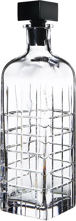 Orrefors Street Decanter Glass, black