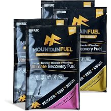 Mountain Fuel Ultimate Recovery Multipack.Contains 2X Chocolate, 2X Strawberry Energy Sachets for Runners, Cyclists, Marathon Training and Climbing. Contains Carbohydrates, Protein, Fibre and Minerals