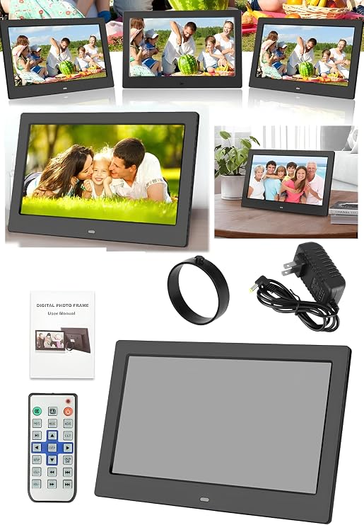 Invıcta Dijital Fotoğraf Çerçevesi ve Video Hatıra Oynatıcı LCD 7inch' Ekran - Uzaktan Kumandalı,Video,MP3,Ayarlanbilir Açılıp Kapanma Zamanlaması,Türkçe Dil