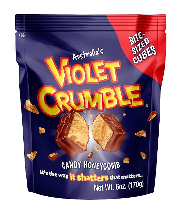 Violet Crumble Bite Size CHUNKS - Australian Chocolate