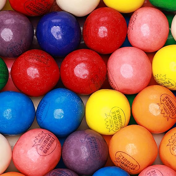 Cotton Candy Gumballs 0.91 Inch Large Bubble Gum Balls 1.7 LB Resealable Bag Pastel Pink & Blue Colors Bulk Candy Refill for Gumball Machines, Parties & Events (Assorted)