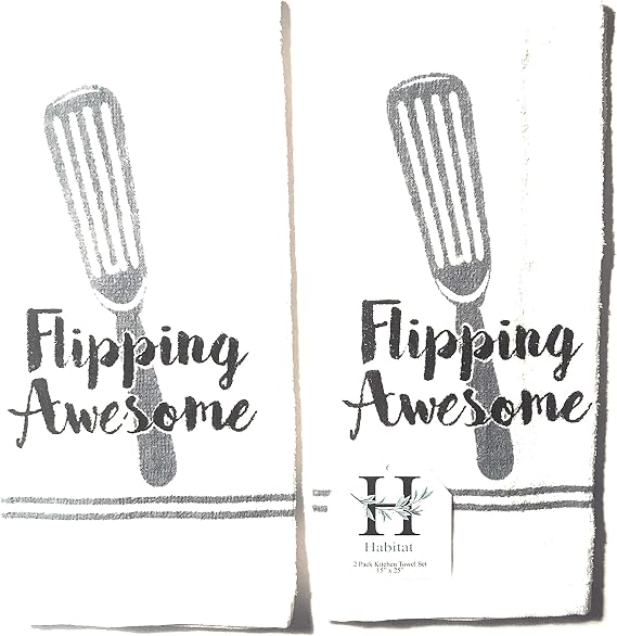 Habitat 2 Pack Kitchen Towel Set (Flipping Awesome)