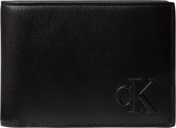 Calvin Klein BOLD CK Trifold Erkek Cüzdan Black OS