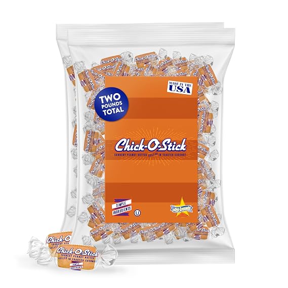 Atkinson's Chick-O-Stick Nuggets PB Coconut Crunchy Candy, 2 lb Bag