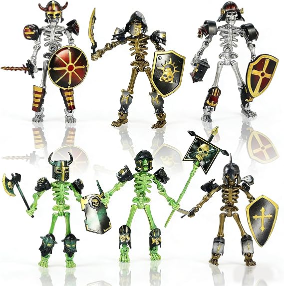 6sets T13 Action Figure Set, Titan 13 3D Printed Multi-Jointed, Strong and durable Multi Movable Joints Toys, for Game Lovers Toys Gift or Birthday Present