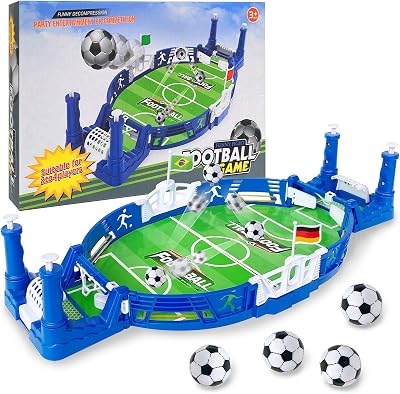 OJYUDD Mini Tabletop Foosball Game Set, Desktop Soccer Game for Kids, Family Party Indoor Fun