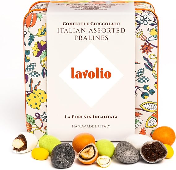 Lavolio La foresta Incantada 150g – Chocolate & Nut Pralines Gift Tin