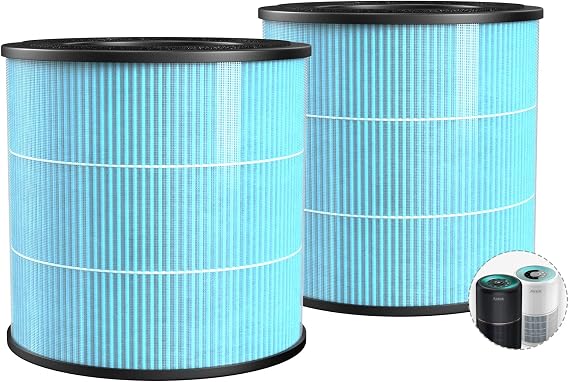 Airtok H13 HEPA Filter Replacement, High-Efficiency Activated Carbon, Suitable For The AP0601 Air Purifier, Removes Pollens, Dust, Pet Dander & Other Allergens