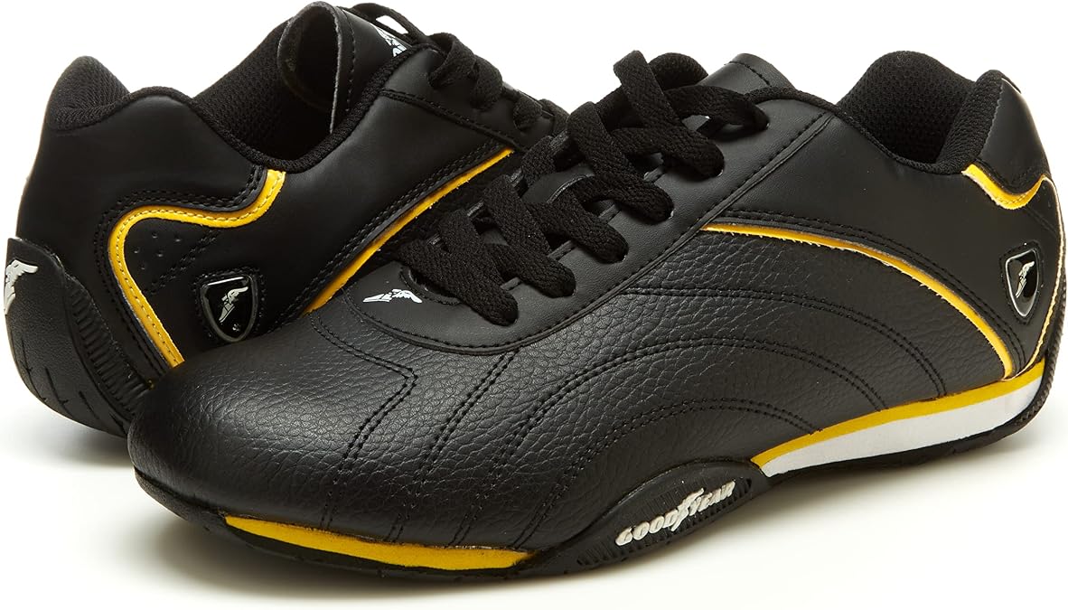 Goodyear Mens Ori Racer Sneaker Low-Top Sneakers, PU Leather & Mesh Lining