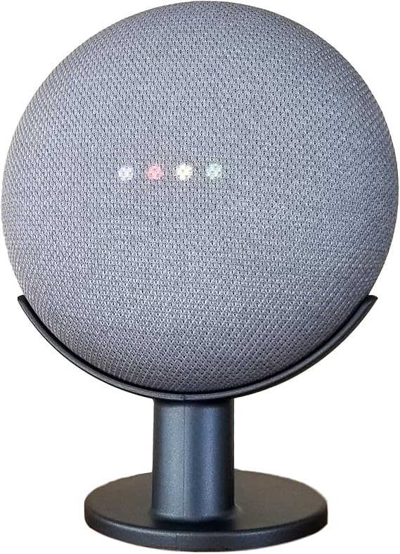 Google Nest Mini & Home Mini Pedestal Stand | Fits Nest Mini 2nd Gen & Home Mini 1st Gen | Charcoal