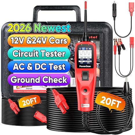 Autel PowerScan PS100 Power Circuit Probe Kit 2026, for All 12V 24V Cars