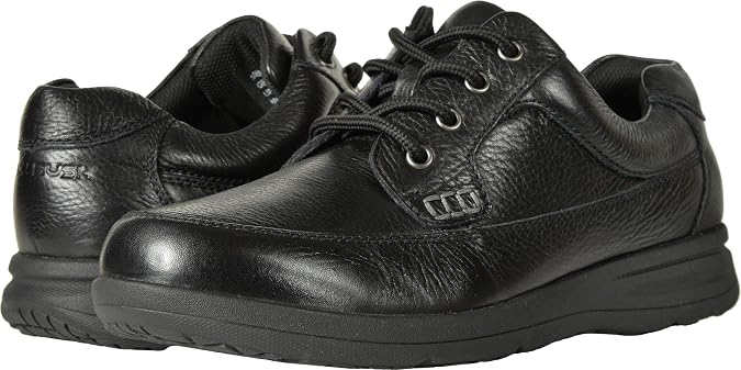 Nunn Bush Cam Oxford Casual Walking Shoe Black Tumbled Leather 13