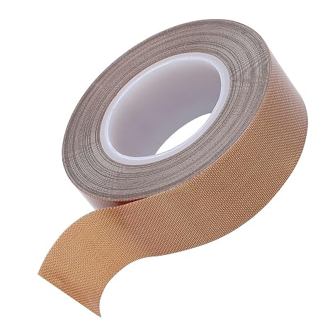 PTFE Adhesive Teflon Tape Foot High Temperature Tape for Vacuum Sealer Machine, Hand or Impulse Sealer, Heat Resistant Up to 300C (Thickness 0.25*Width 19mm*Length 10m)