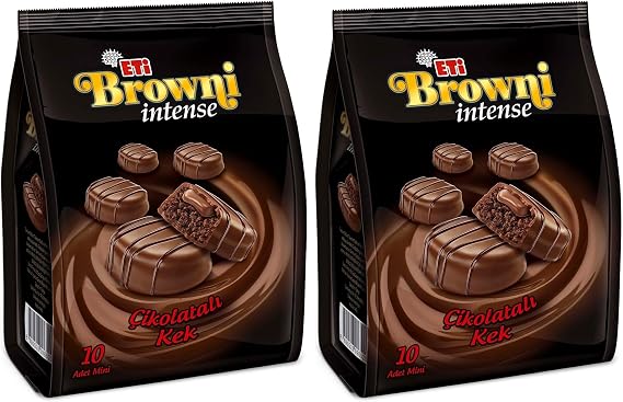 Eti Browni Intense Mini Çikolatalı Kek 160 g 2li paket