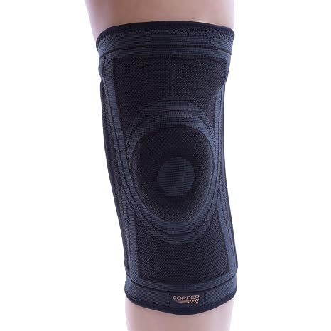 Copper Fit Health Knee Stabilizer Sleeve, Small/Medium, Black