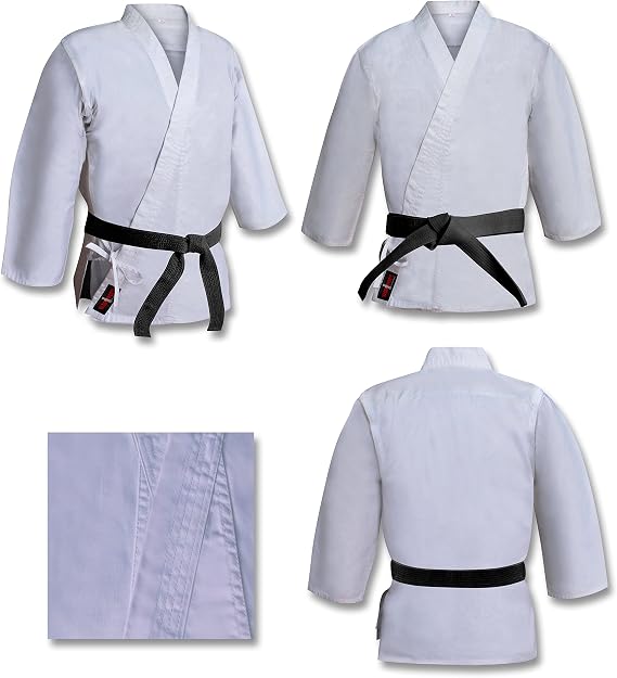 Karate suit karate Gi White suit karate Heavyweight Tournament 16oz Brushed Canvas Uniform Bleached white karate suit white Aikido suit