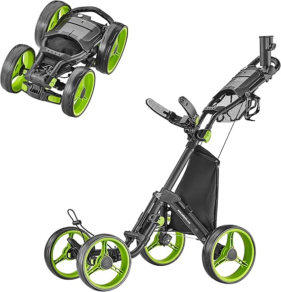 CaddytekCaddyTek Superlite 4 Wheel Golf Push Cart, Explorer Version 8 -