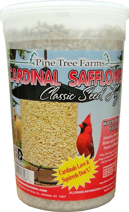 Pine Tree Farms Cardinal Safflower Classic Seed Log