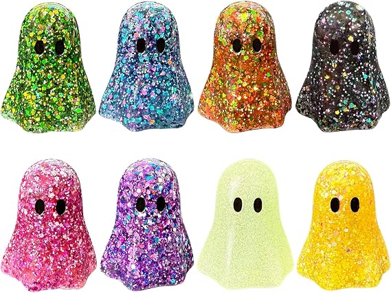 4pcs Mini Ghost Figurines Set