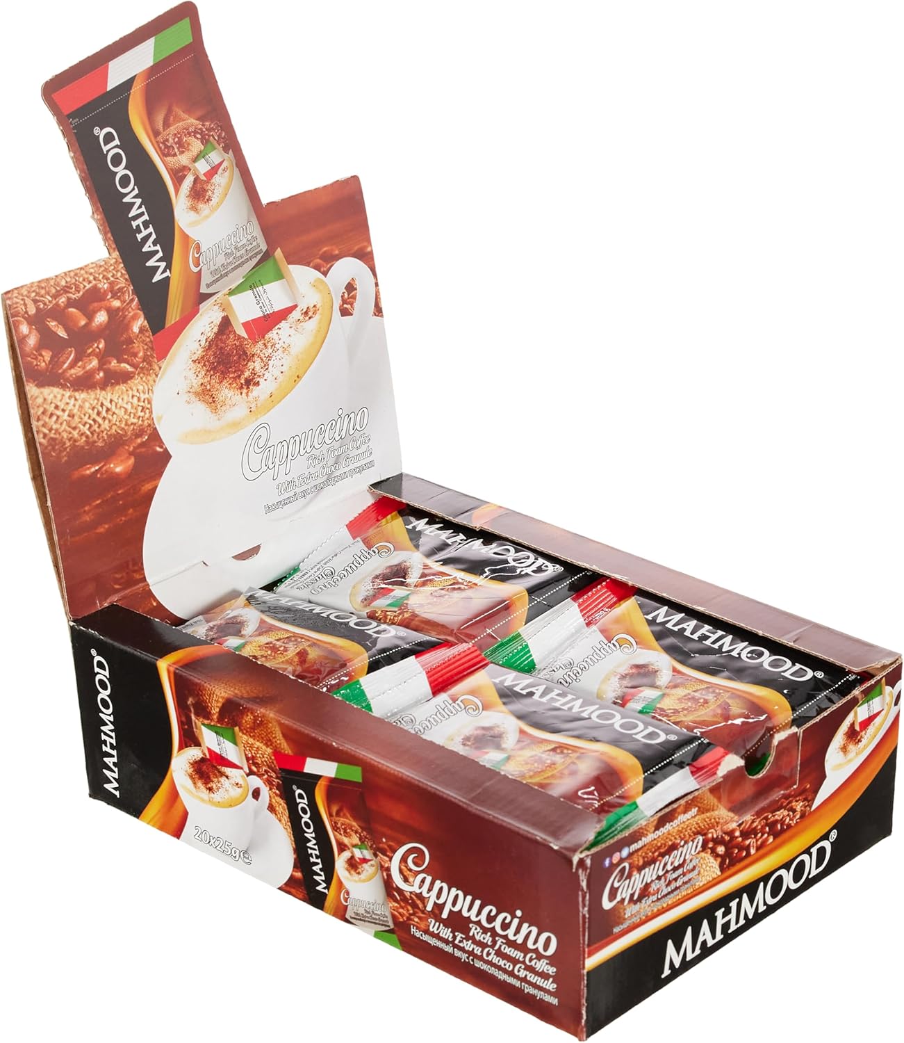 Mahmood Cappuccino Chocolate Particle 25 Gr x 20 Pieces