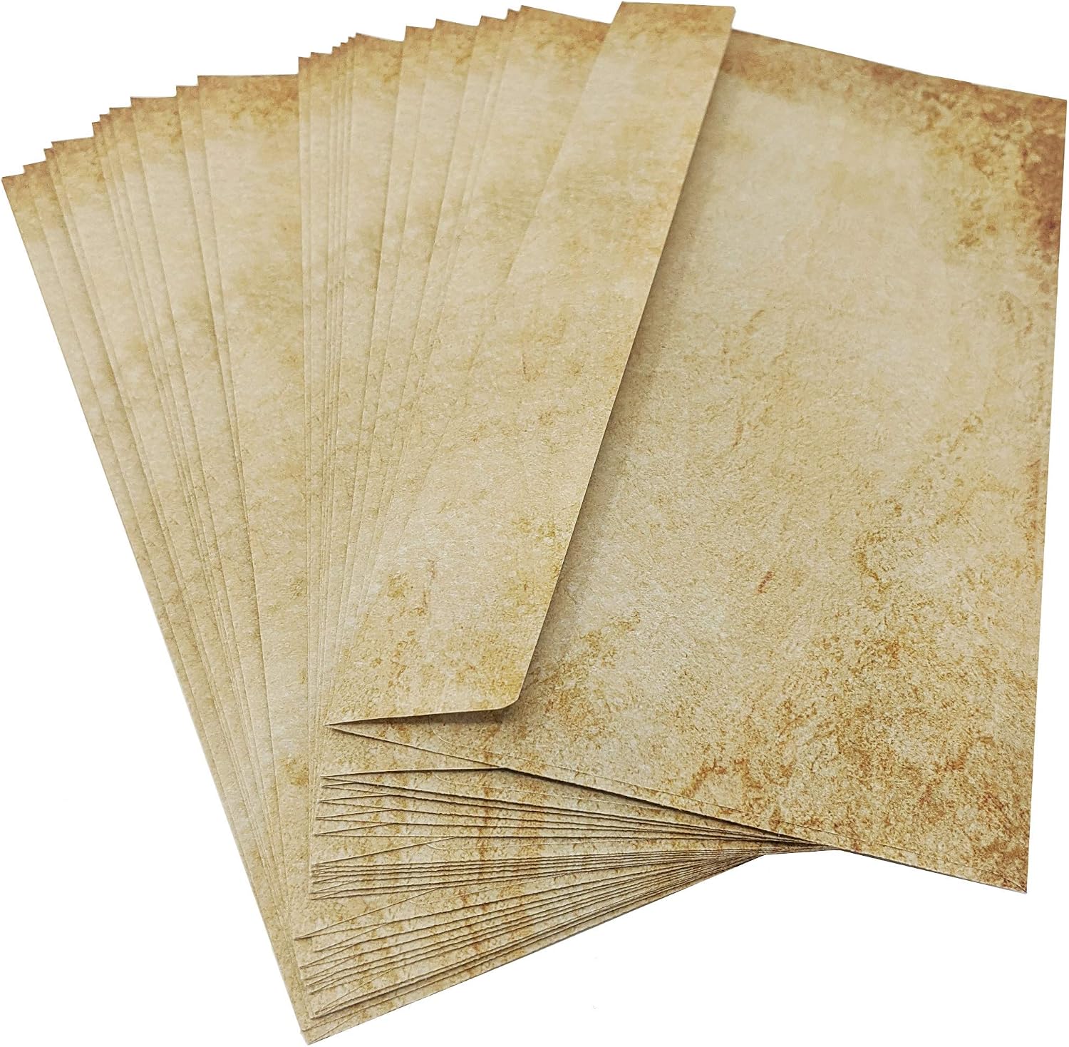 30 x Vintage and Antique Looking Envelopes Made from Recycled Paper 30