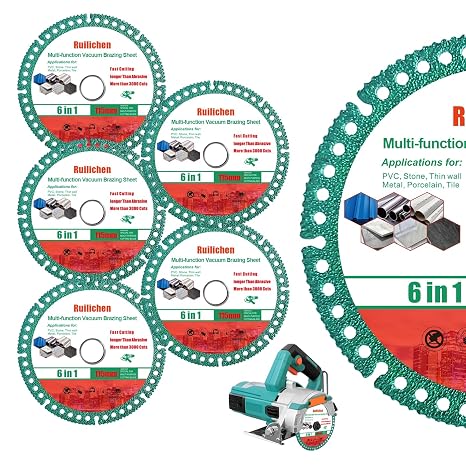 5 Pack 4.5 Inch Indestructible Disc for Grinder, Indestructible Disc 2.0 for Angle Grinder 7/8''-Cut Everything in Seconds, Cutting Discs for Smooth Cutting, Chamfering, Grinding Materials