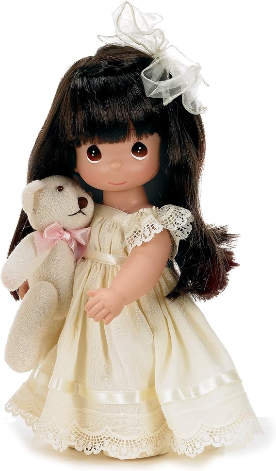 The Doll Maker Precious Moments Dolls, Linda Rick, Cherish Me Always Brunette, 12 inch Doll