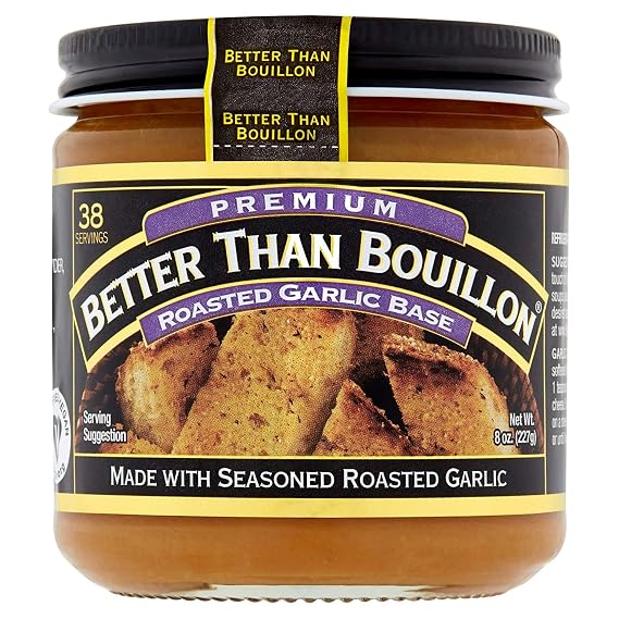 Better Than Bouillon Premium Roasted Garlic Base, Makes 38 Cups of Broth, 8 oz